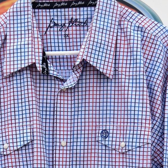 George Strait Wrangler pearl snap shirt 3XL